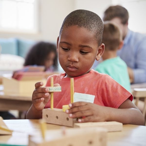 child learning through play